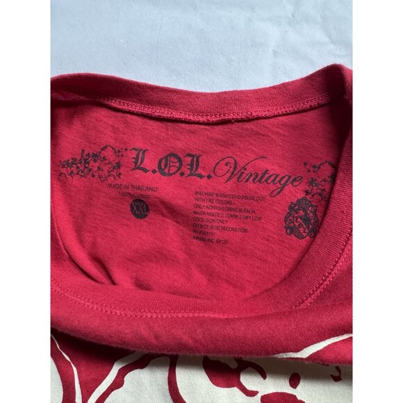 L.O.L. Vintage Red T-Shirt XXL 100% Cotton Made In Thailand With Tags - Picture 14 of 16